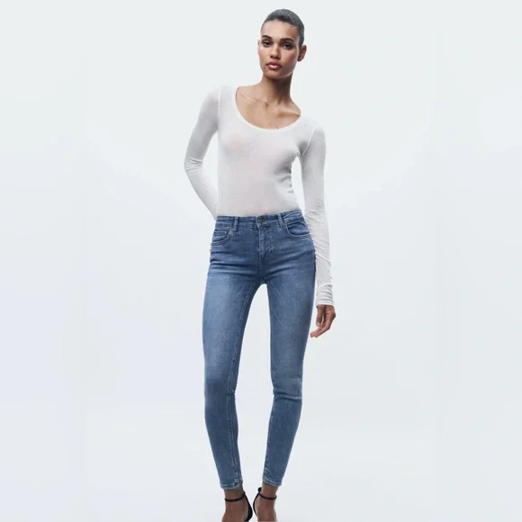 Zara Jeans Nwt Zara High Rise Contour Skinny Jeans Poshmark